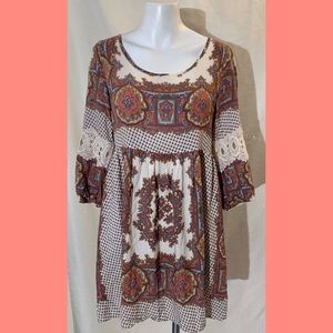 Umgee Boho Dress M